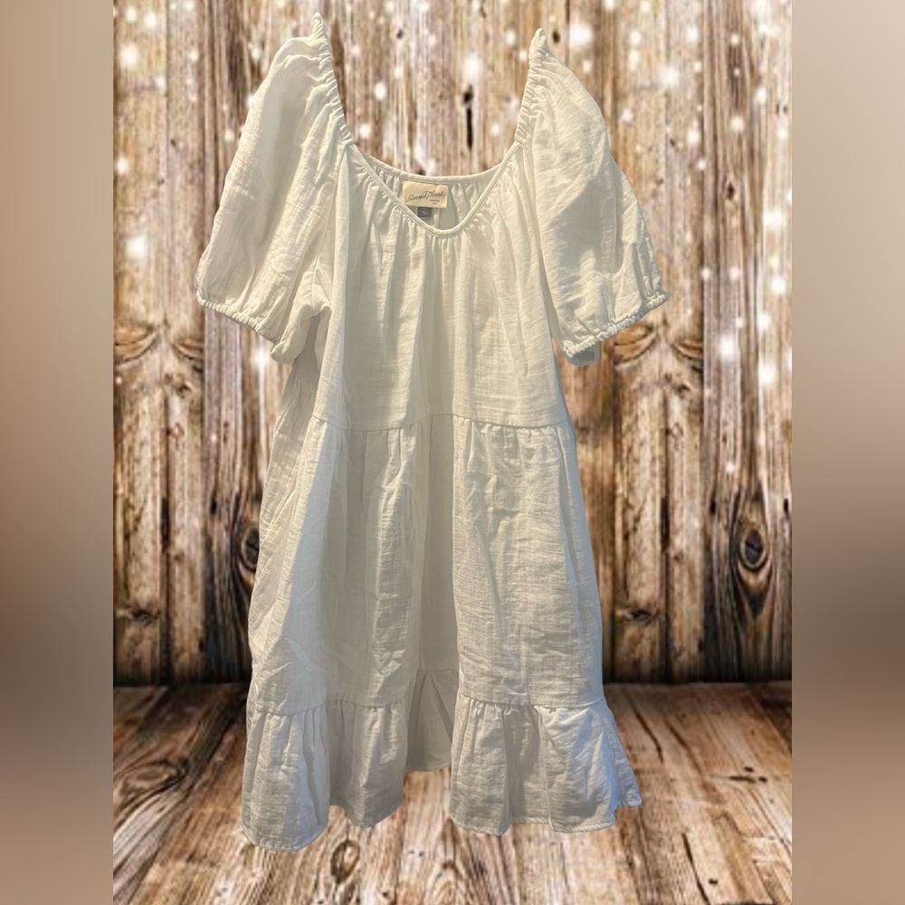Universal Thread Puff Short Sleeve Tiered Babydoll Dress